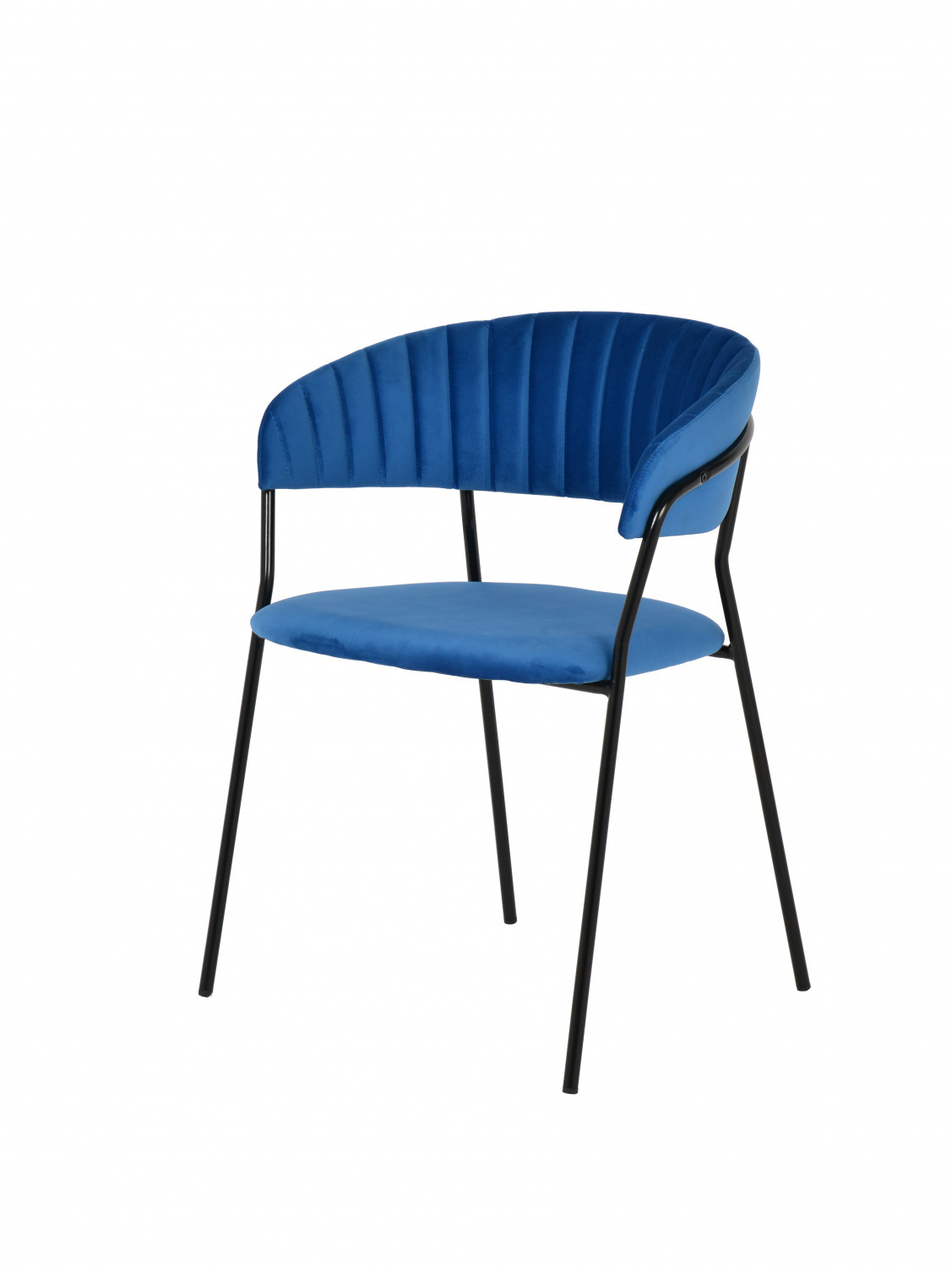 Стул Turin синий с чёрными ножками Bradex Home FR 0393