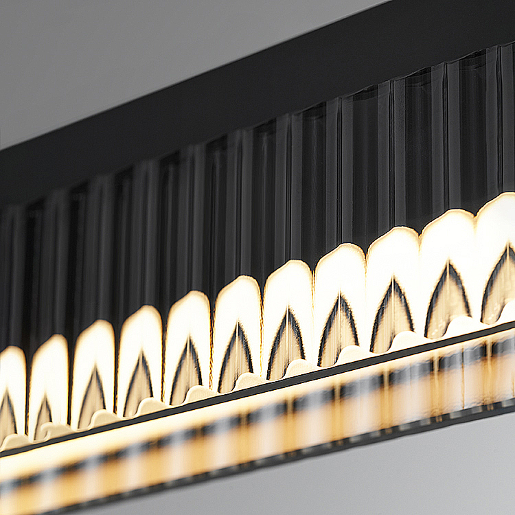 Реечный, рядный светильник CHIFFA SKEW L140 BLACK by ImperiumLoft