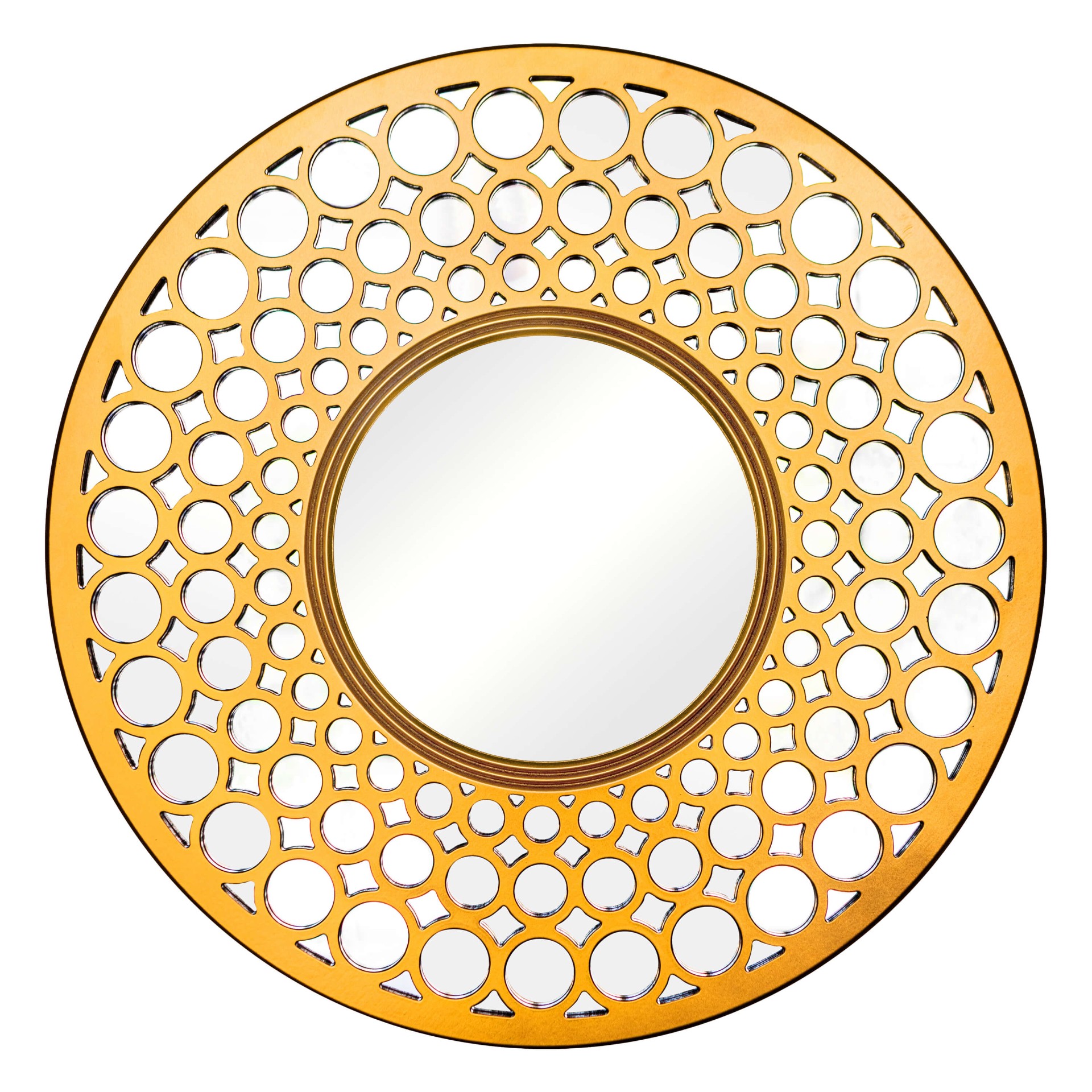 Зеркало BountyHome Round Gold mv411-gold