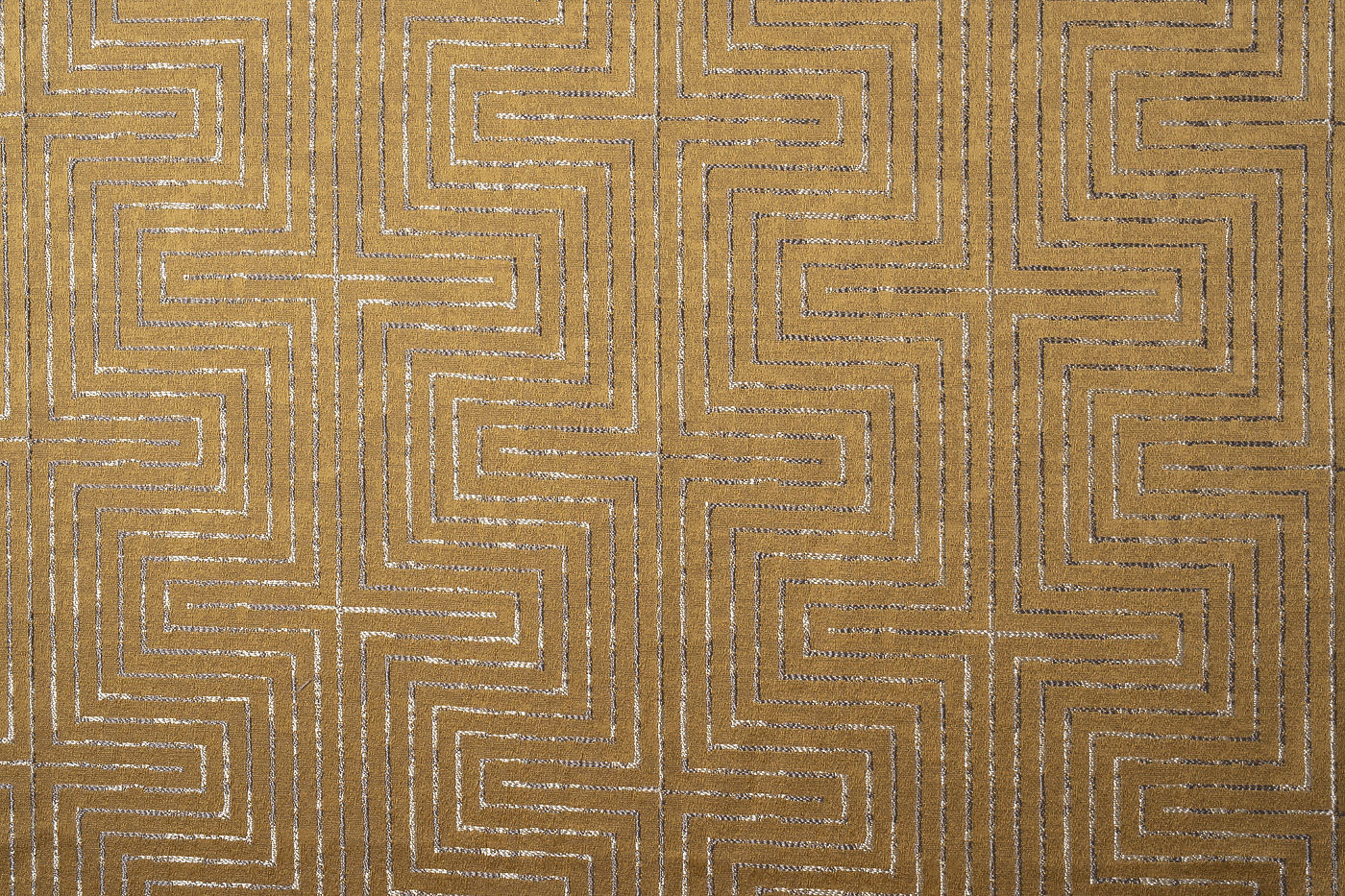 Ткань портьерная GLOSS горчичная Garda Decor 142DDH-1945257-GLOSS GORCH