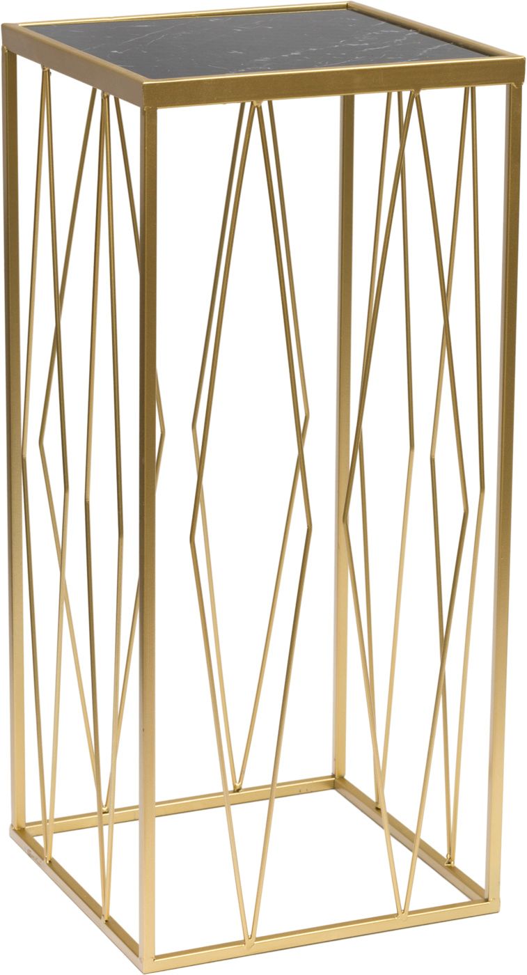 Столик приставной с черным мрамором Glasar 54-060