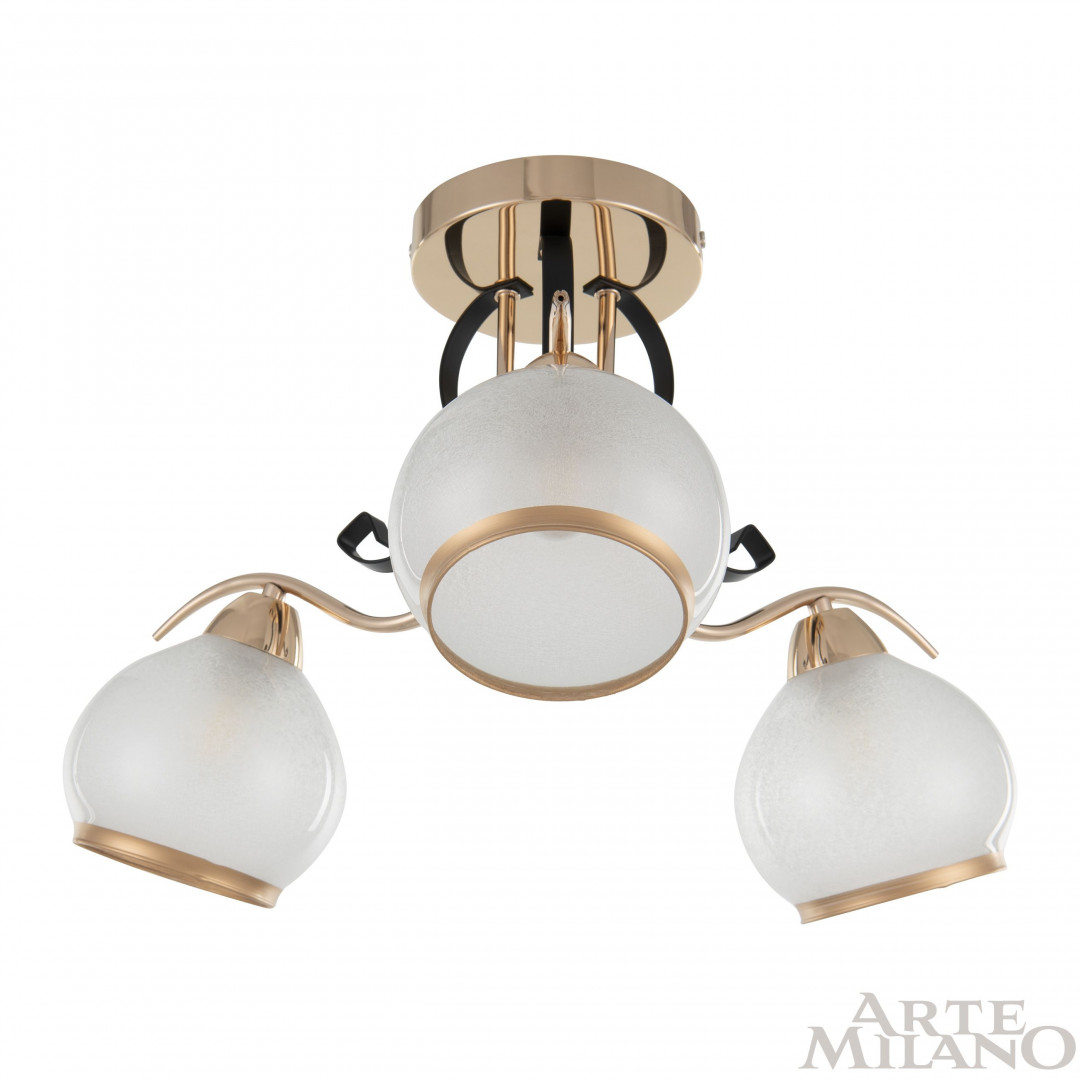 Люстра с плафонами 323306/3 FG+BK Arte Milano