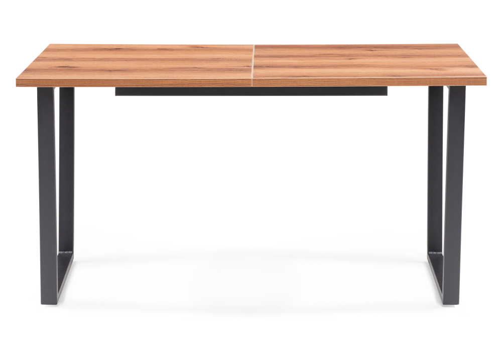 Стол деревянный Woodville Лота Лофт 140 25 мм дуб делано темный / матовый черный 489747