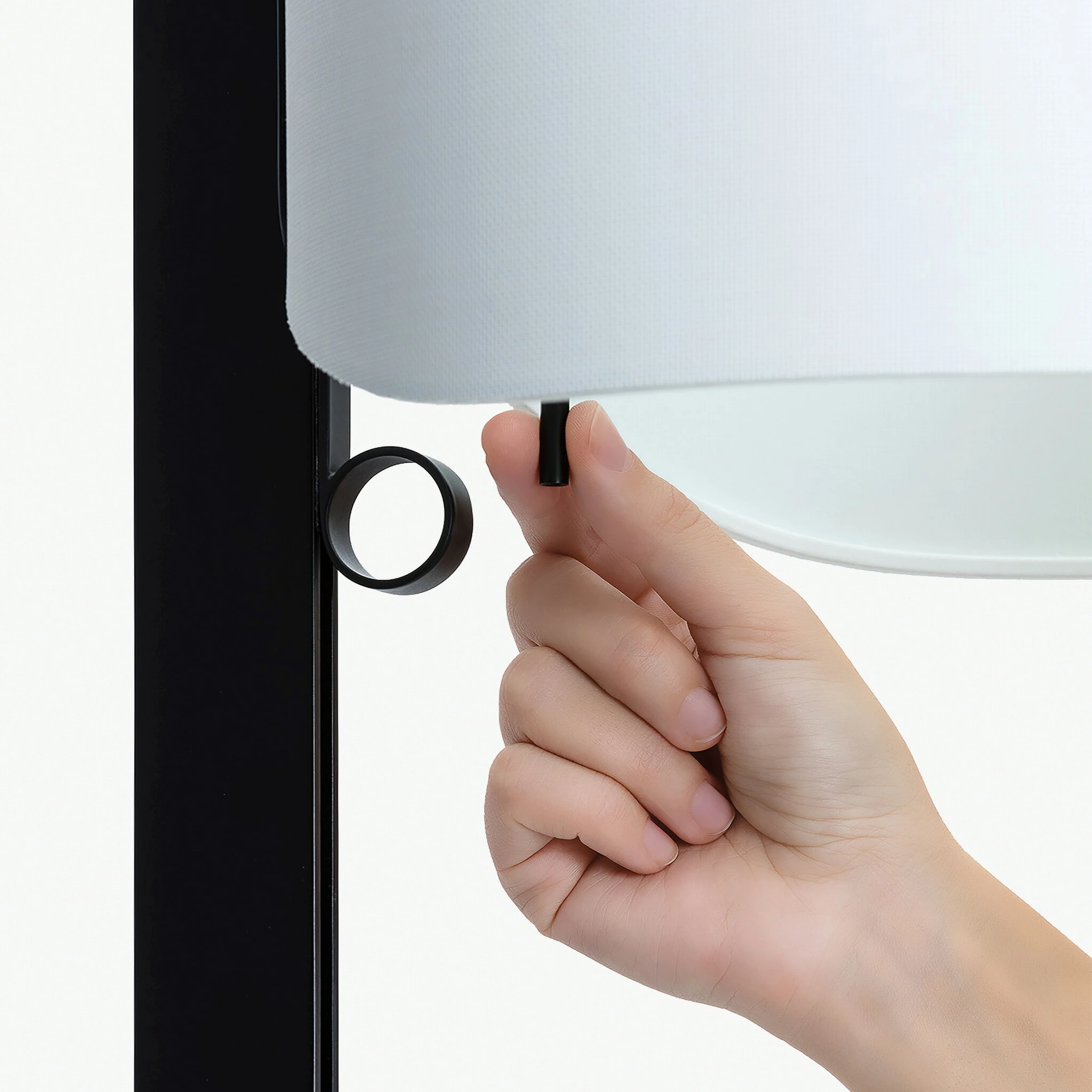 Торшер Stand Up черного и серого цвета E27 20W Faro