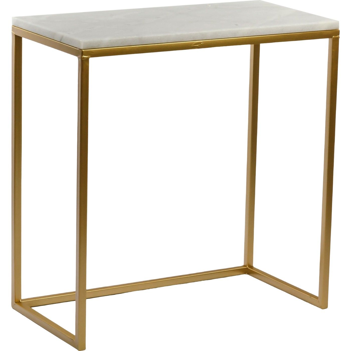 Столик приставной с белым мрамором Glasar 54-023
