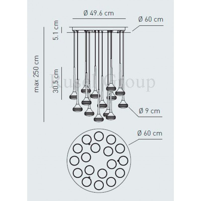 Подвесной светильник AXO LIGHT FAIRY SP 18