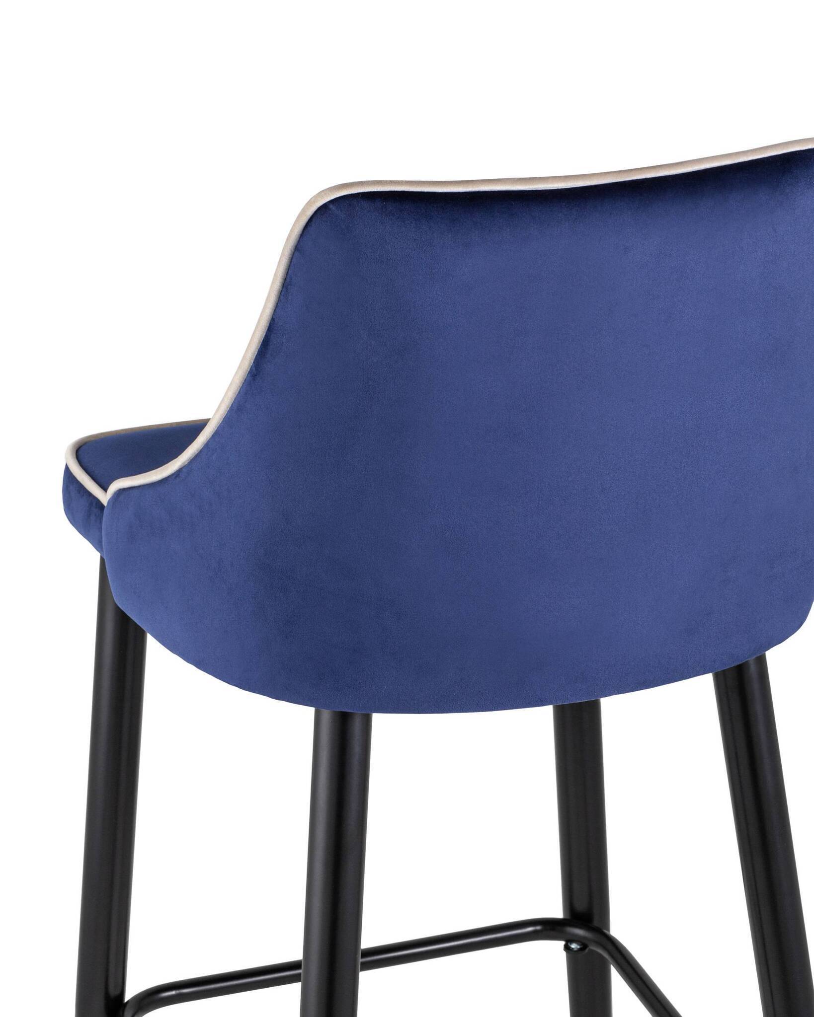 Стул барный Коби велюр синий Stool Group