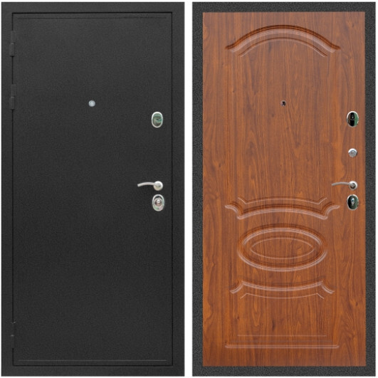 Дверь входная Graf Престиж Черный крокодил / МДФ 16 мм ФЛ-139 Мореная береза