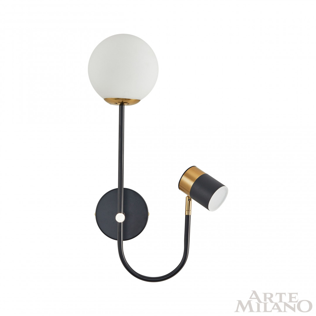Бра 274802/1+1B BK/GD Arte Milano