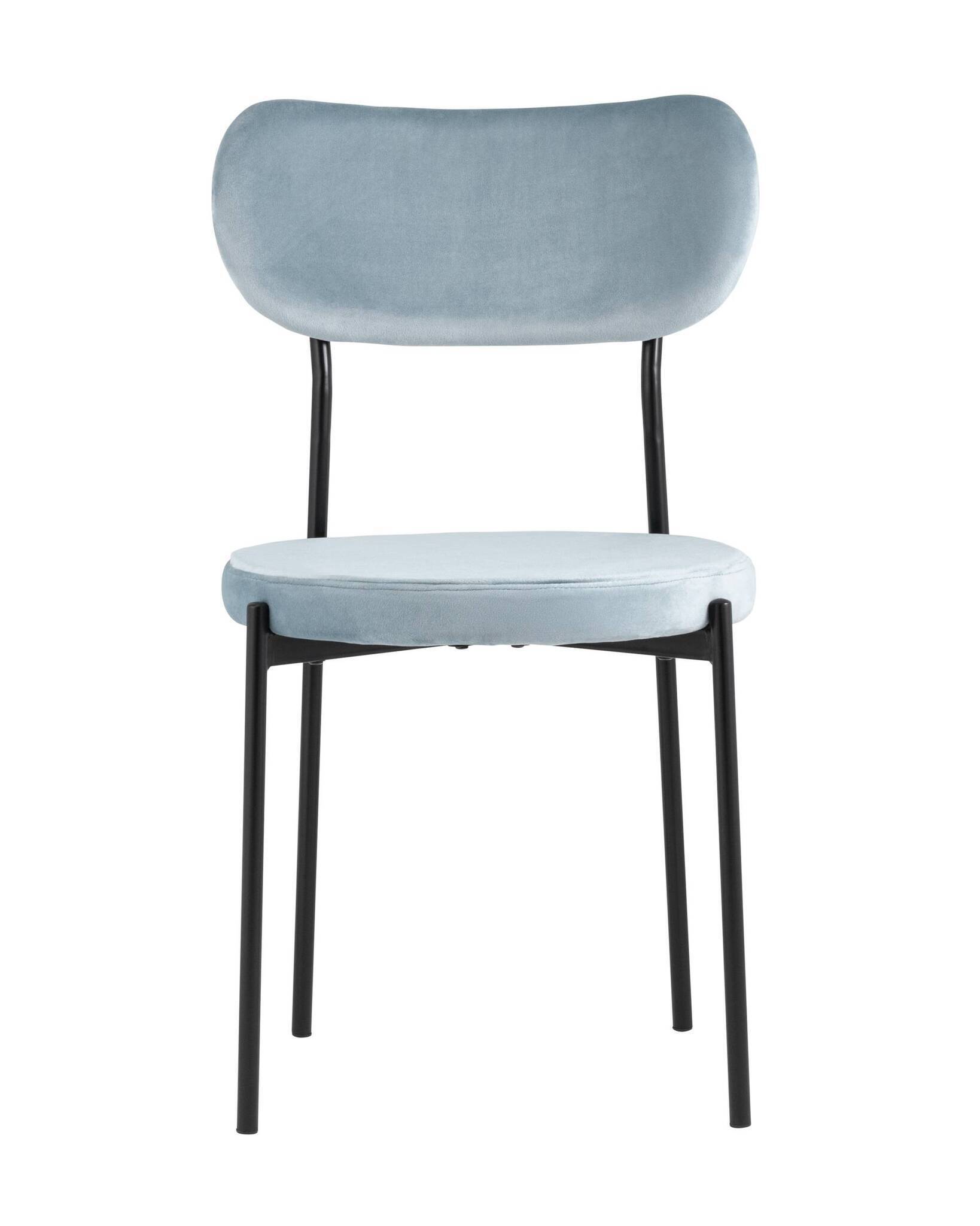 Стул Барбара велюр серо-голубой Stool Group
