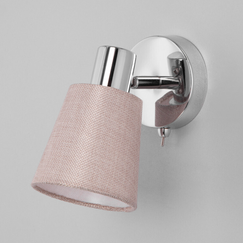 Бра Eurosvet 20080/1 хром/бежевый