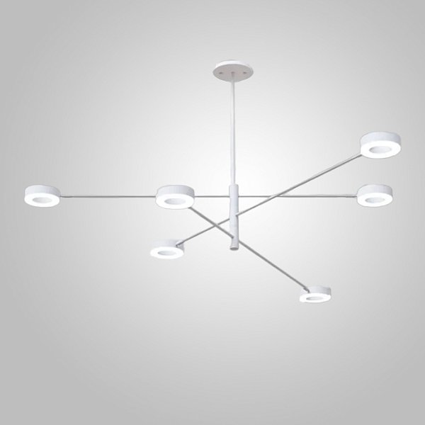 Подвесная люстра ATISSA S 6 D115 White by ImperiumLoft