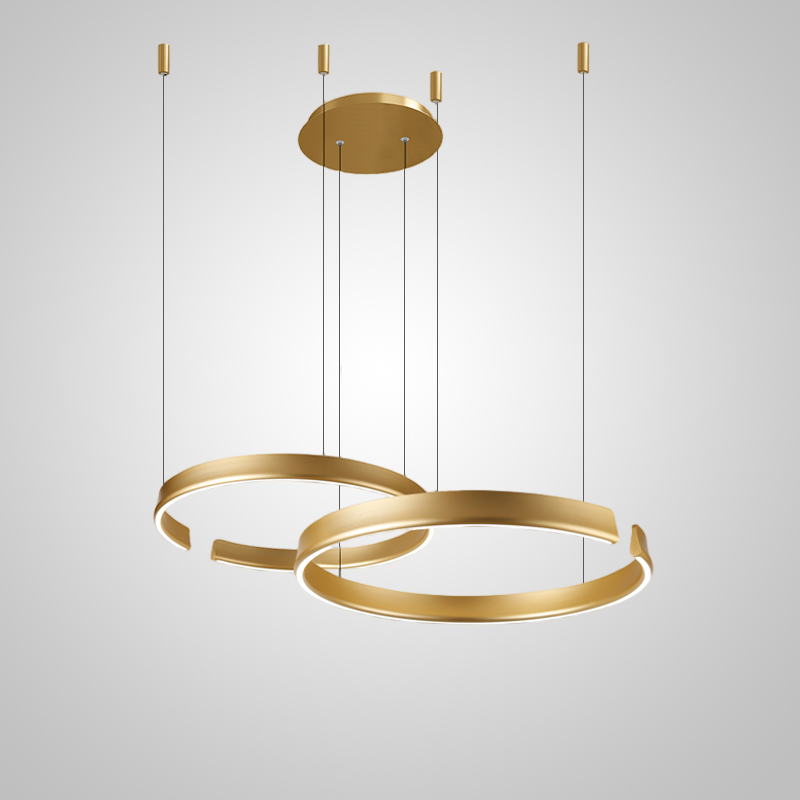 Подвесная люстра VEIKKO COMBO D45+65 Brass by ImperiumLoft