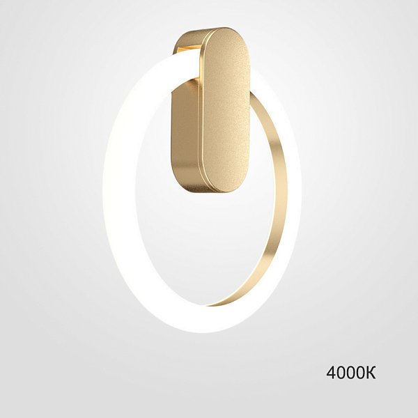 Настенный светильник GINA WALL D30 Brass 4000К by ImperiumLoft