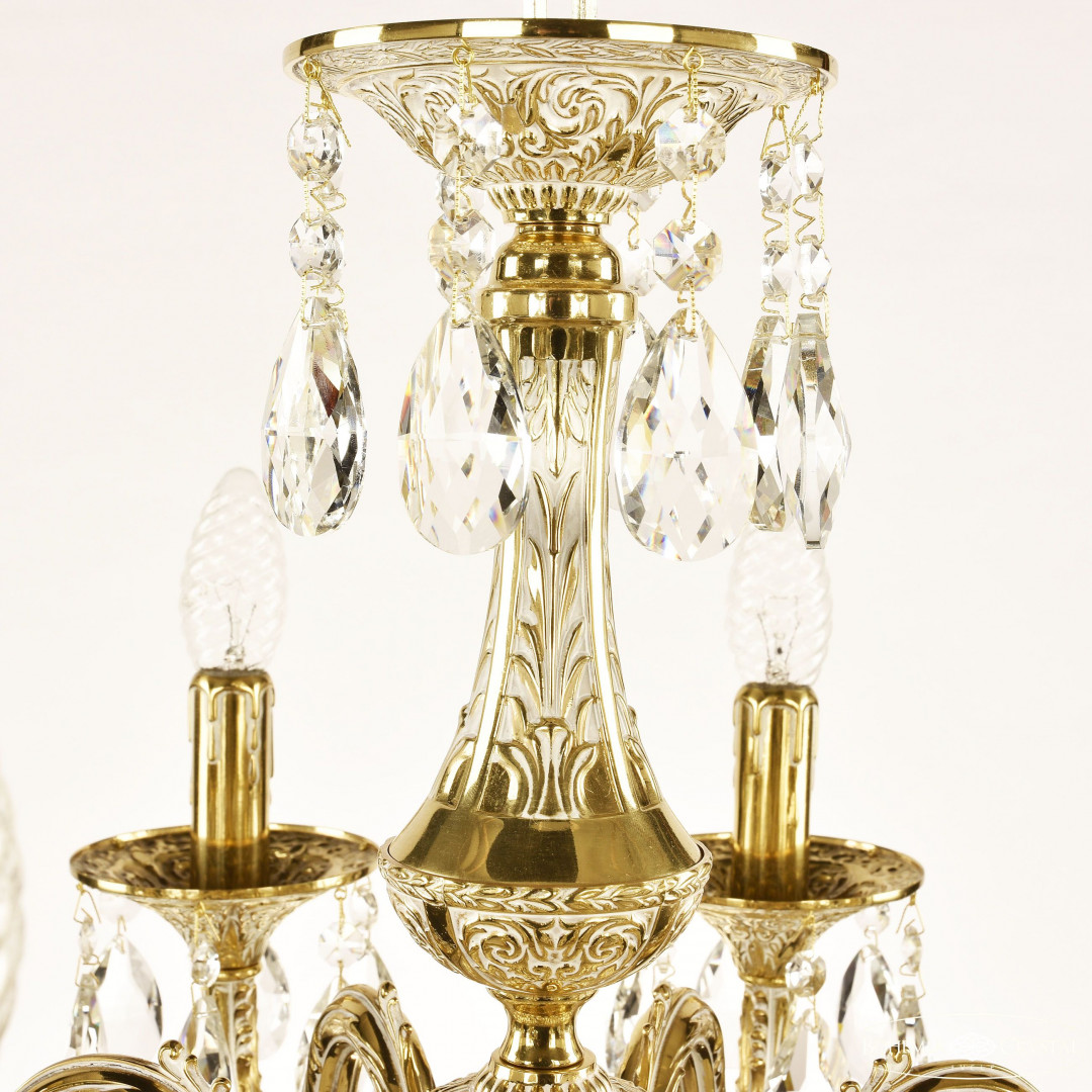 Люстра бронзовая с хрусталём 71101/8/175 B GW