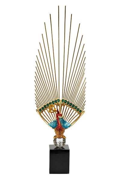Статуэтка Жар-птица с золотым востом Garda Decor 55RD6932