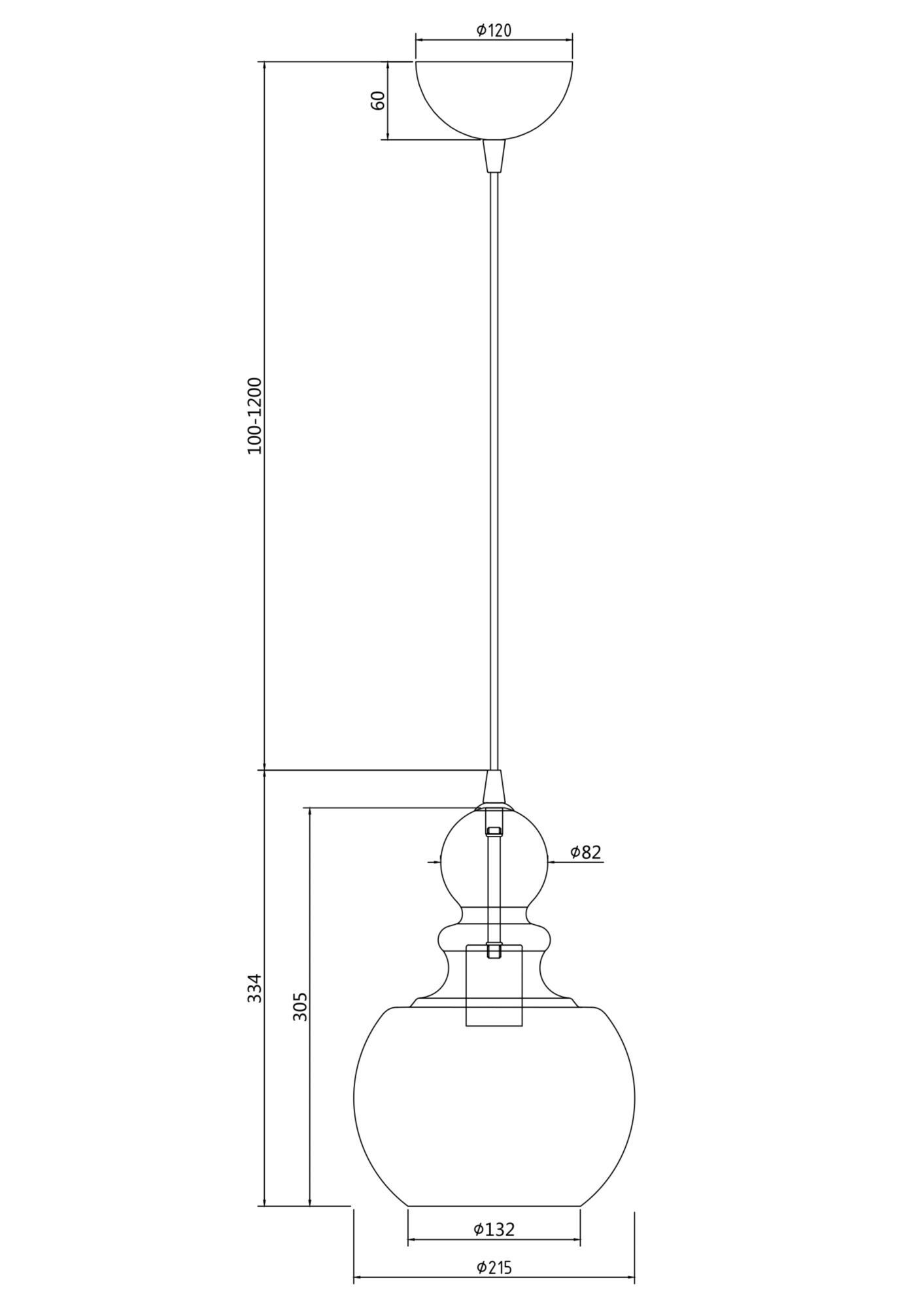 Подвесной светильник Maytoni P036PL-01CH