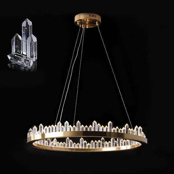Подвесная люстра QUARTZ LUX B D100 by ImperiumLoft
