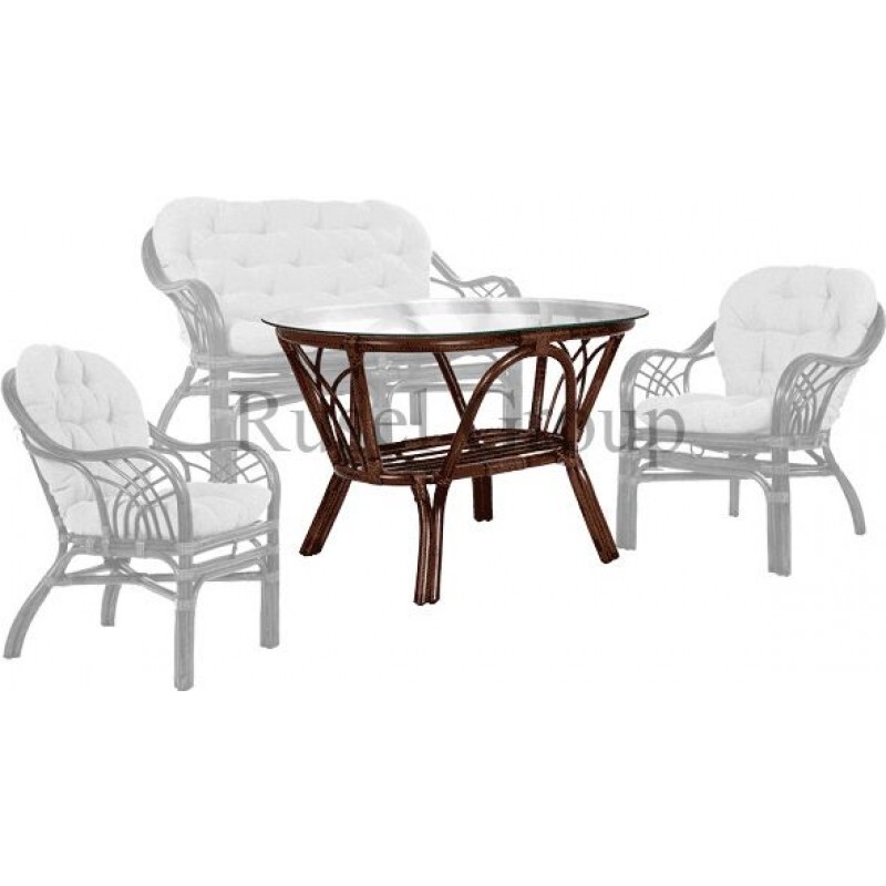 Журнальный столик Roma со стеклом Rattandesign