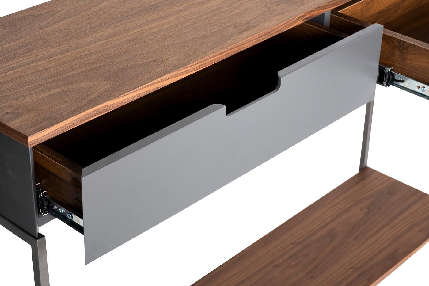 Консоль серая/орех Garda Decor 40AD-CST070