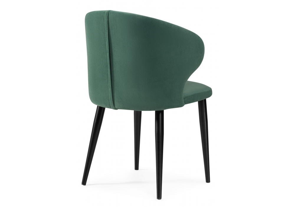 Стул Woodville Алсисар катания изумруд / черный 469974