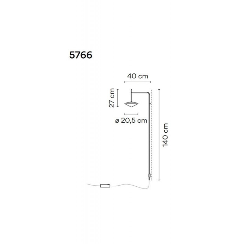 НАСТЕННЫЙ СВЕТИЛЬНИК VIBIA Tempo 5766