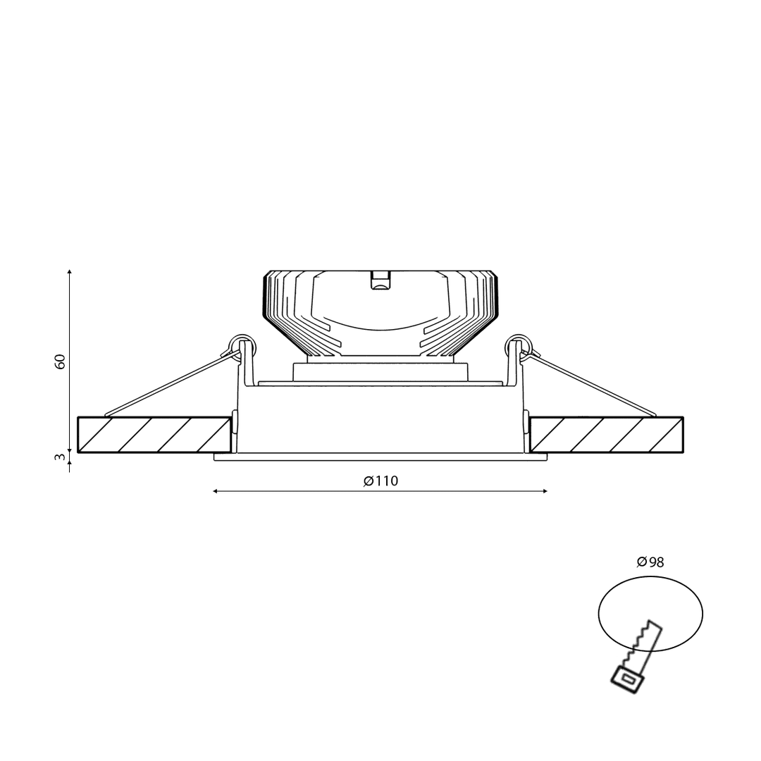 Корпус светильника SWG COMBO10-BL