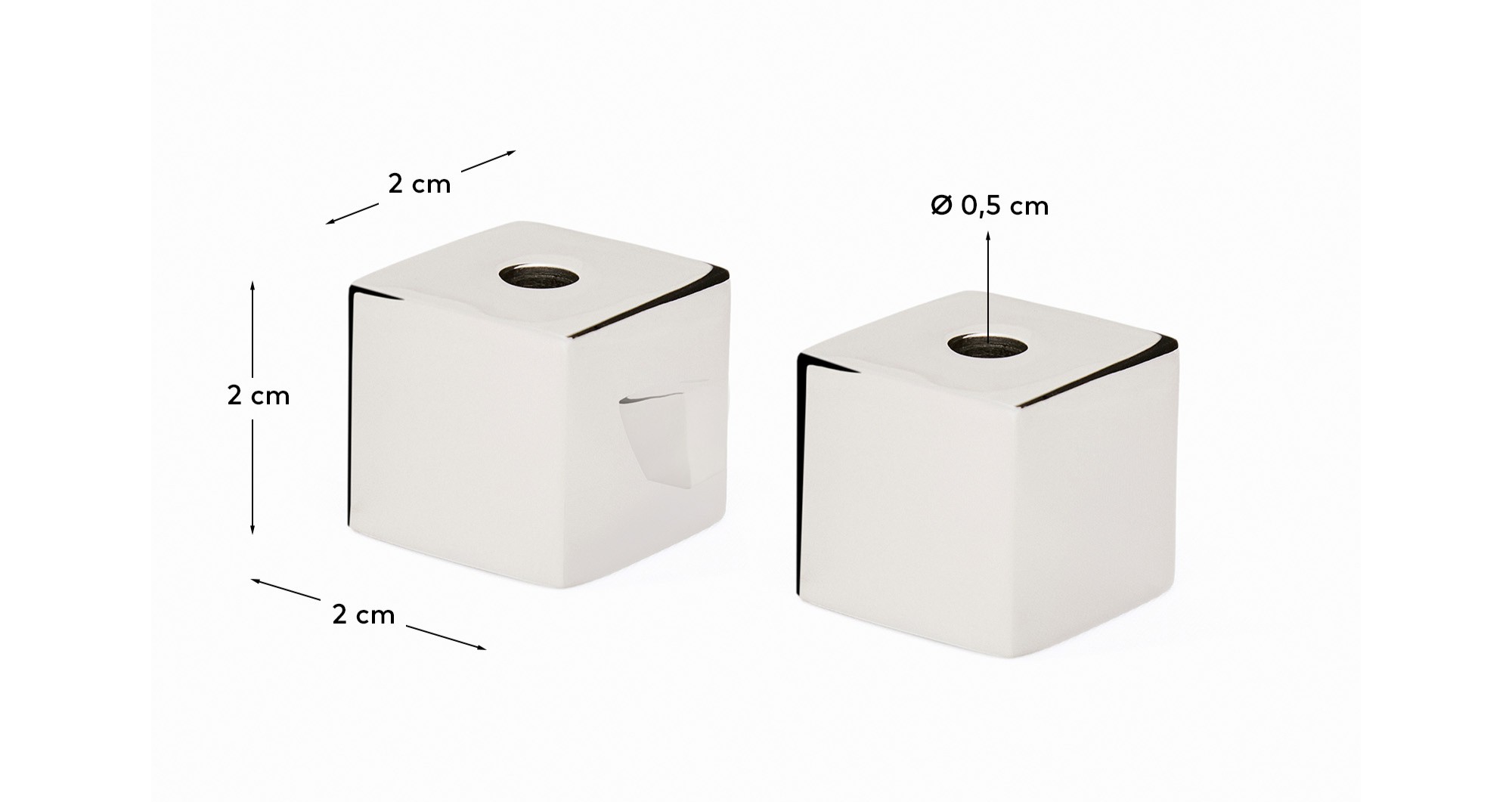 Набор из 4 подсвечников Acadia из нержавеющей стали с серебряной отделкой La Forma 451137