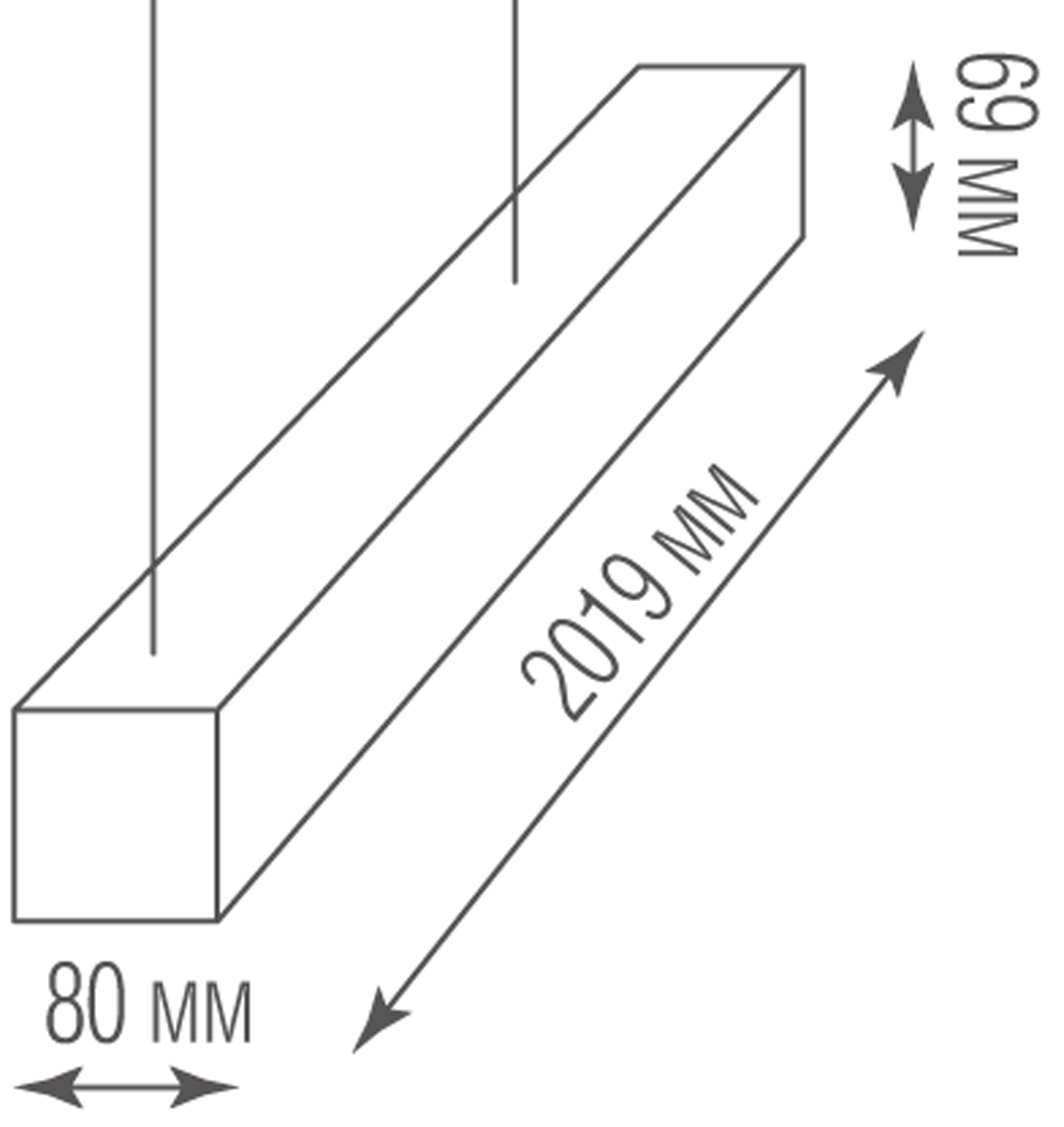 Подвесной светодиодный светильник Donolux DL18516S200WW80L5 D4