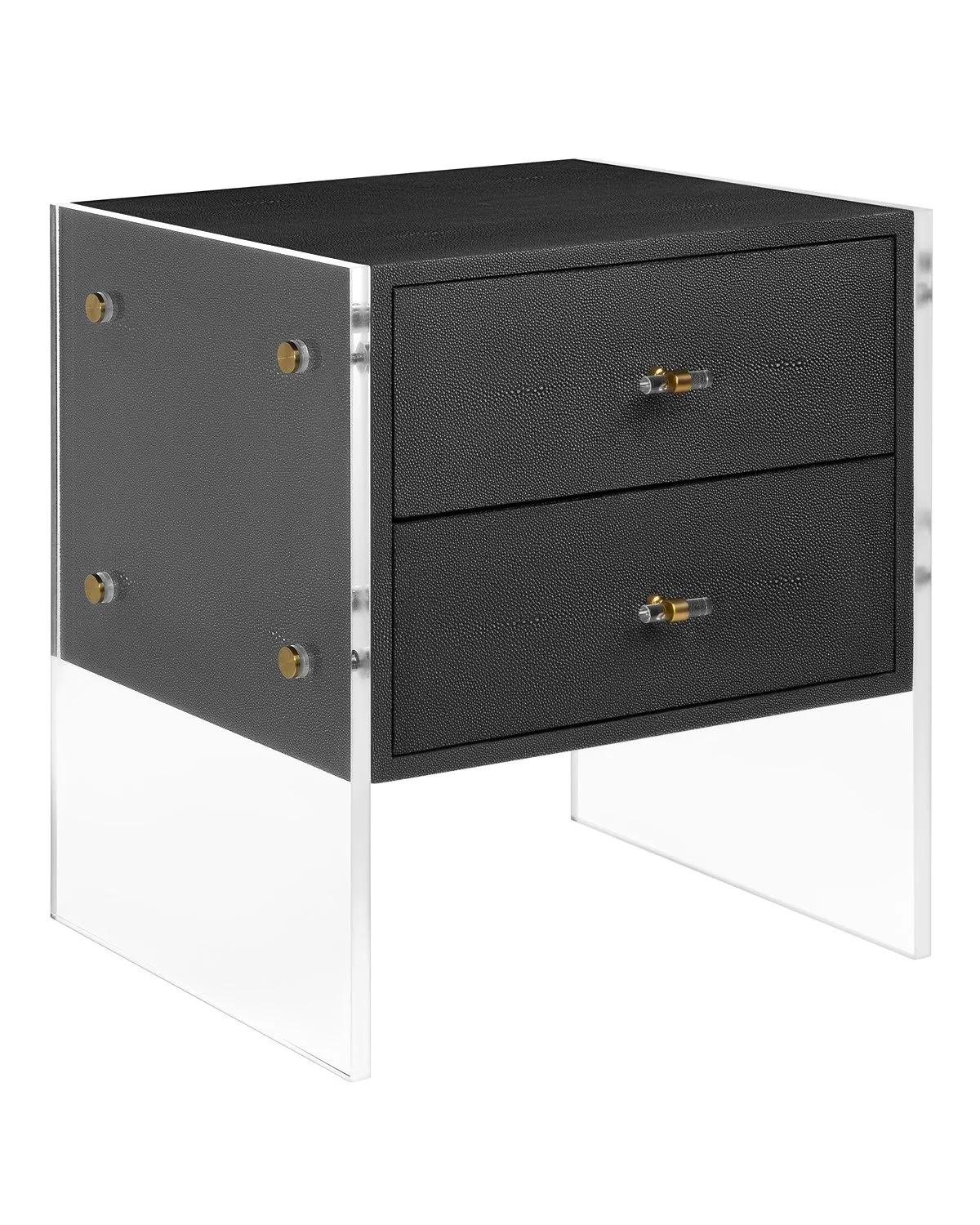 Тёмно-серая прикроватная тумба Берк Louvre Home LHFBT11CS/DPO