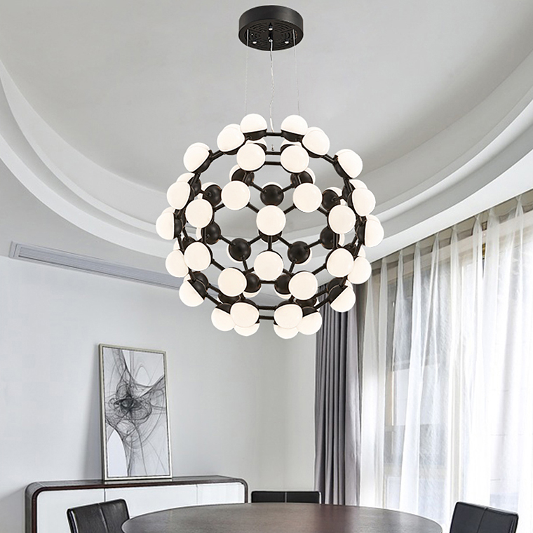 Подвесная люстра MESH D85 Black by ImperiumLoft