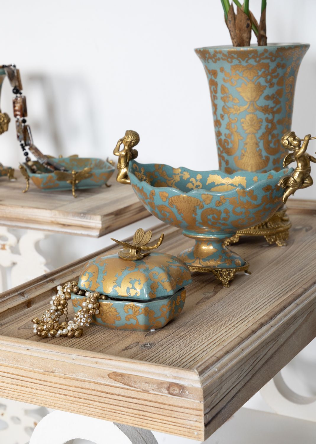 Шкатулка со стрекозой Glasar 31G2005/B344C/NB4199