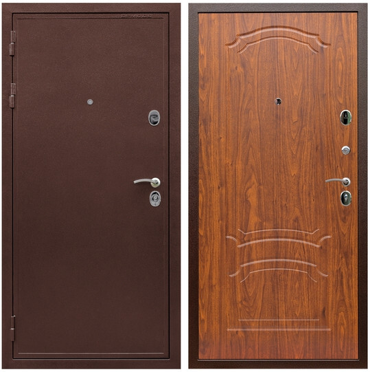 Дверь входная Graf Престиж 2 Антик медь / МДФ 16 мм ФЛ-140 Мореная береза