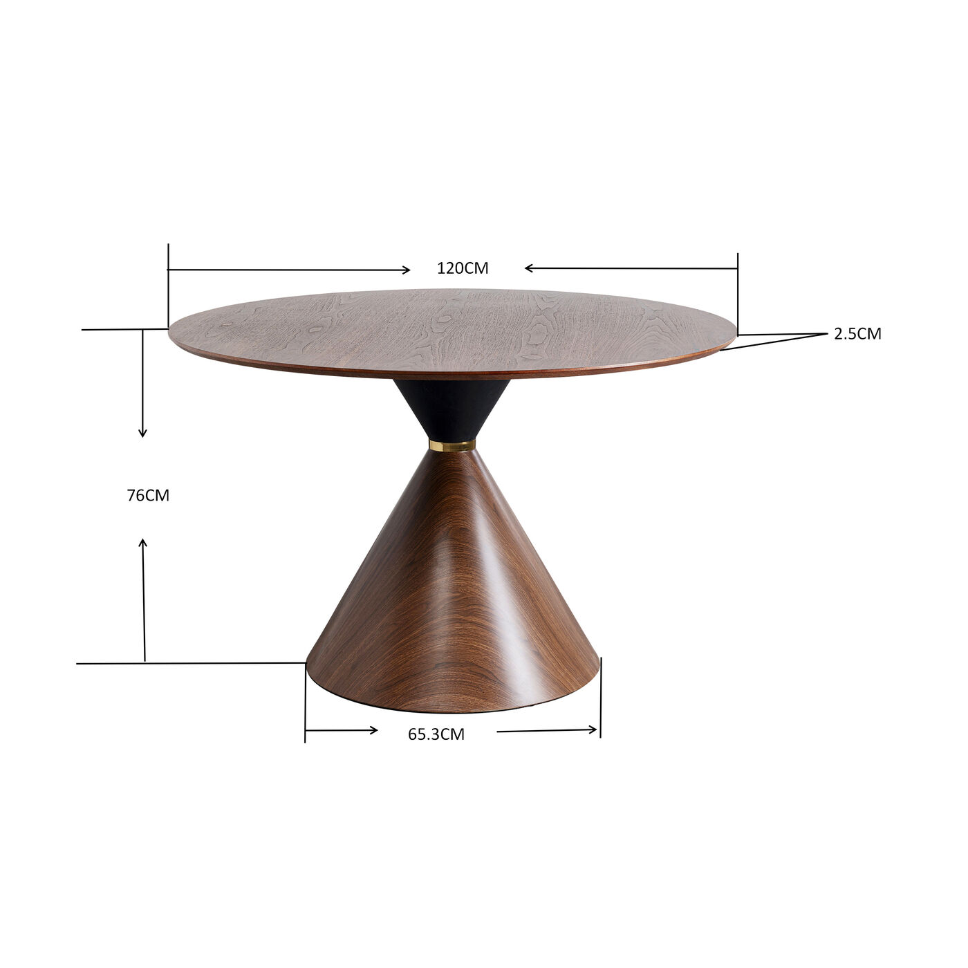 Стол Cono Ø120 см KARE 87812