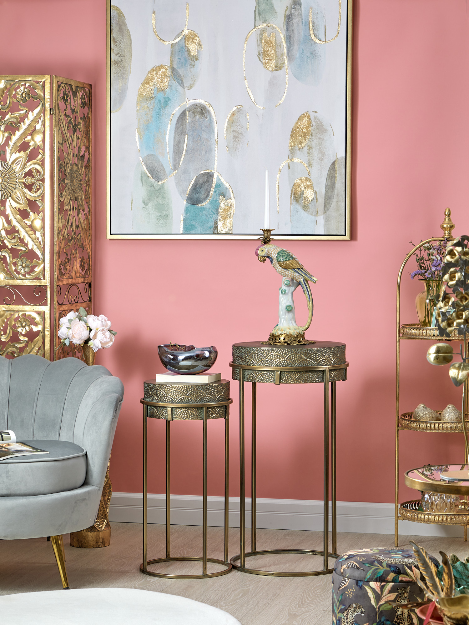 Столики интерьерные Танзания, набор Glasar 57-223