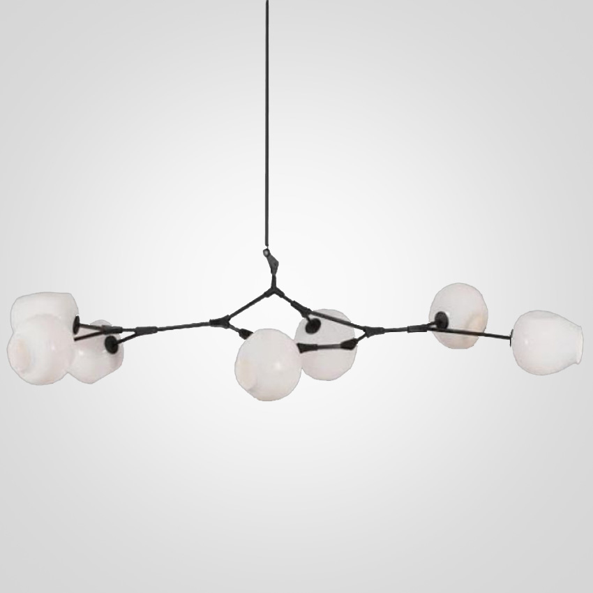 Люстра Сrumpled Bubble White Glass by ImperiumLoft