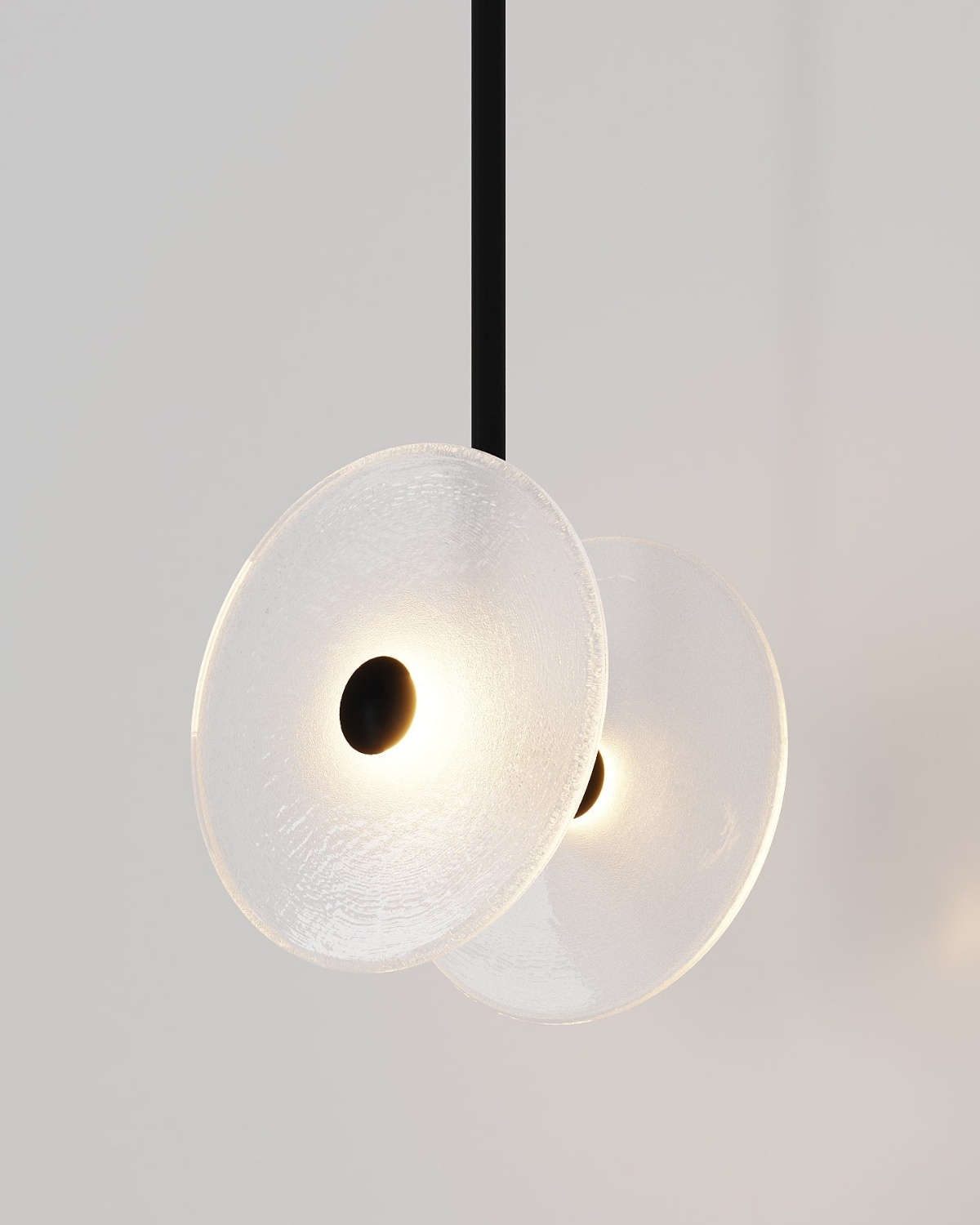 Черный подвесной светильник Милфорд Louvre Home LPN470325XNP