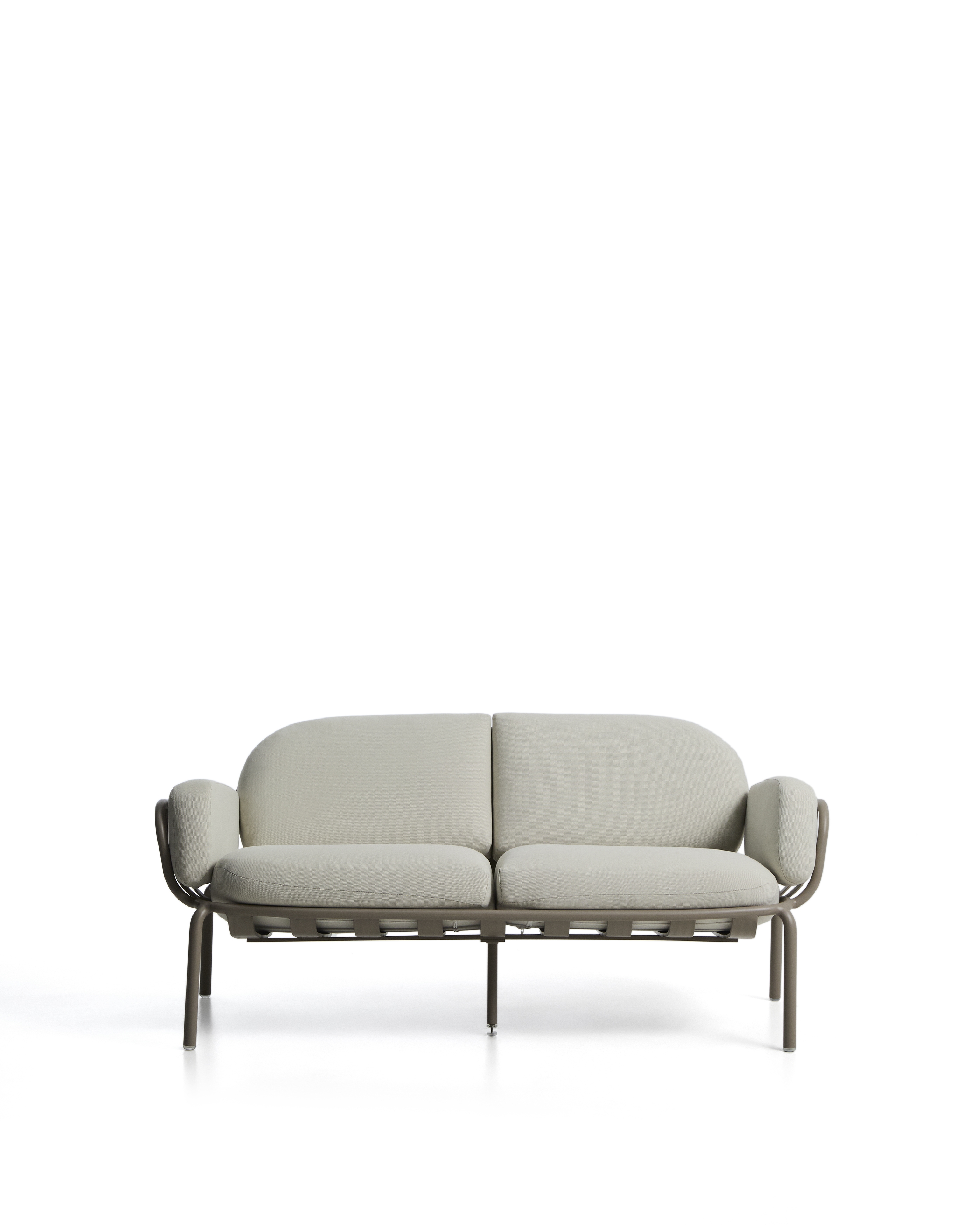 Уличный 2-х местный диван Joncols из алюминия цвета таупе, 164 см La Forma 482602