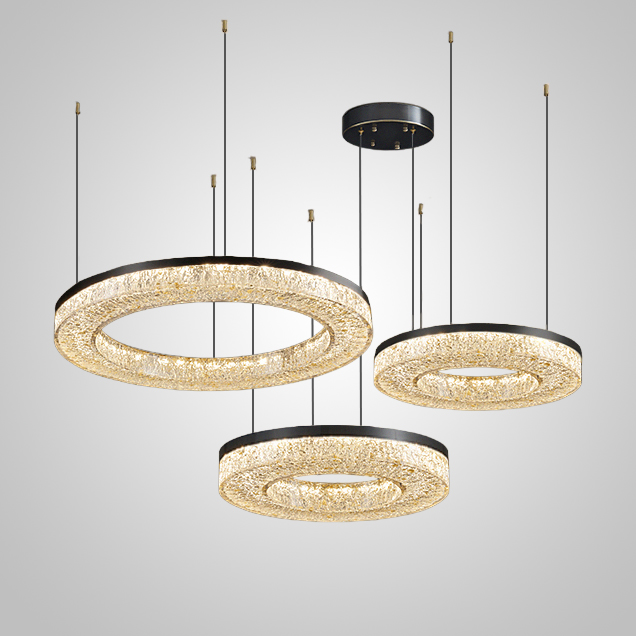 Кольцевая люстра OLAGUS COMBO B Black by ImperiumLoft