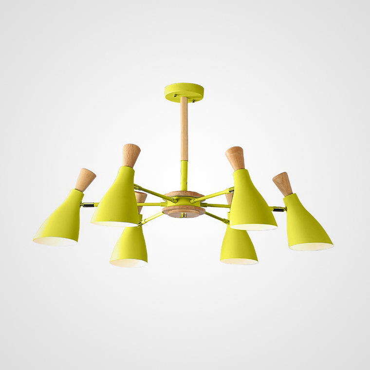 Люстра на штанге TUNE L6 Yellow by ImperiumLoft