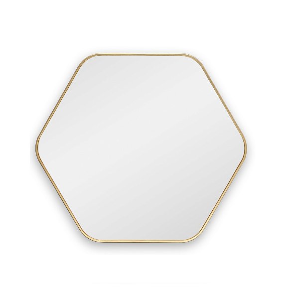 Hexagon S Gold Зеркало в тонкой раме Smal Art-Zerkalo SM154GL