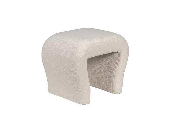 Пуф букле белый Garda Decor GY-08717