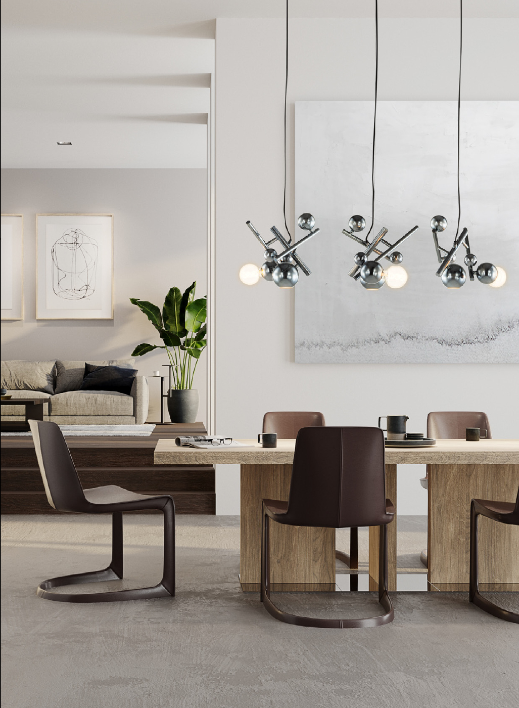 Люстра Brand Van Egmond Galaxy Element Nickel aged