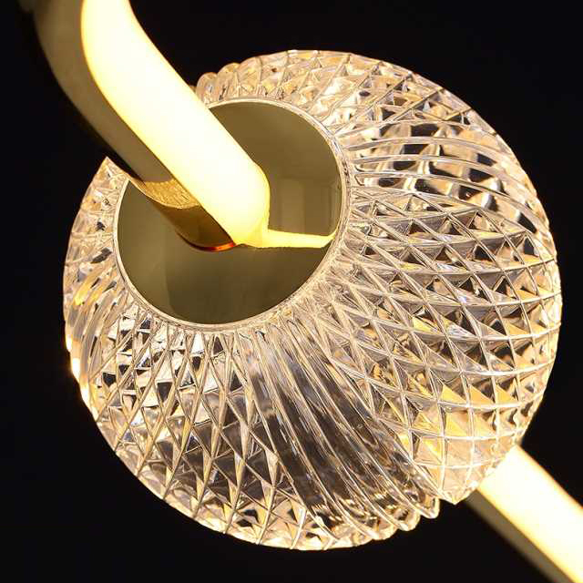 Подвесной светильник STORMS LONG Gold by ImperiumLoft