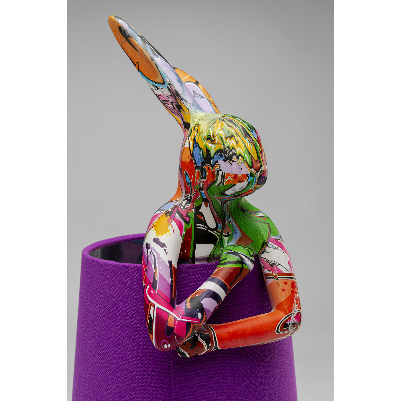 Светильник настольный Animal Rabbit Graffiti/Purple 50cm KARE 56662