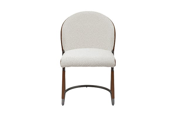 Стул обеденный букле кремовый/экокожа терракотовая Garda Decor 160KD-80070