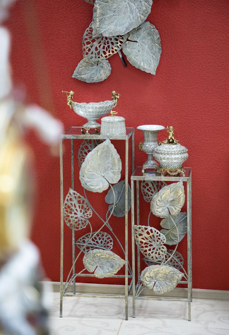 Столик интерьерный с зеркальной столешницей Glasar 57-037