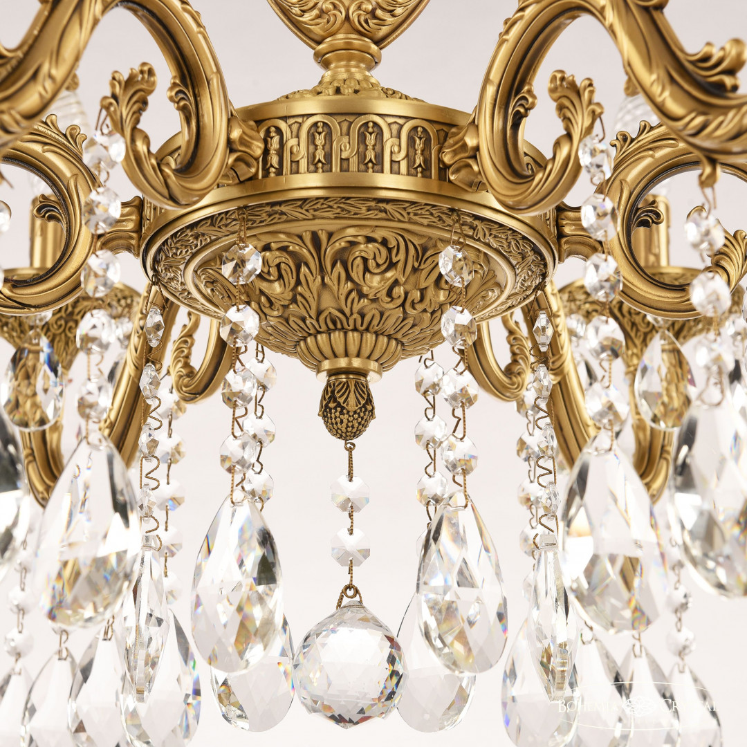 Люстра бронзовая с хрусталём 71401/6/210 A FP FA10S