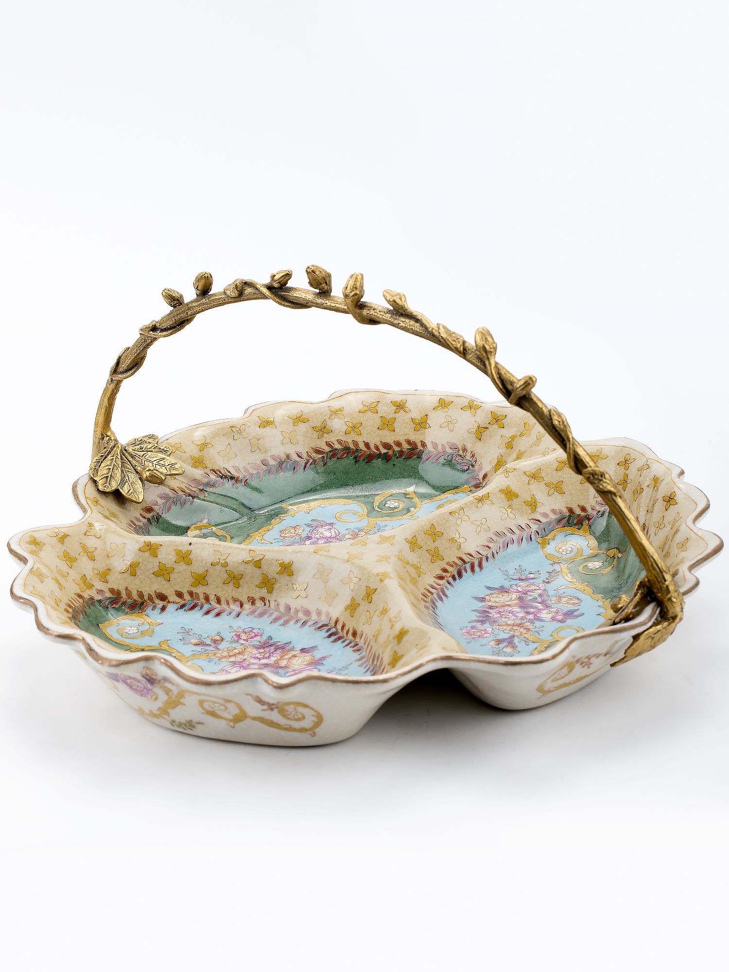 Менажница с ручкой Glasar C514EC/2704