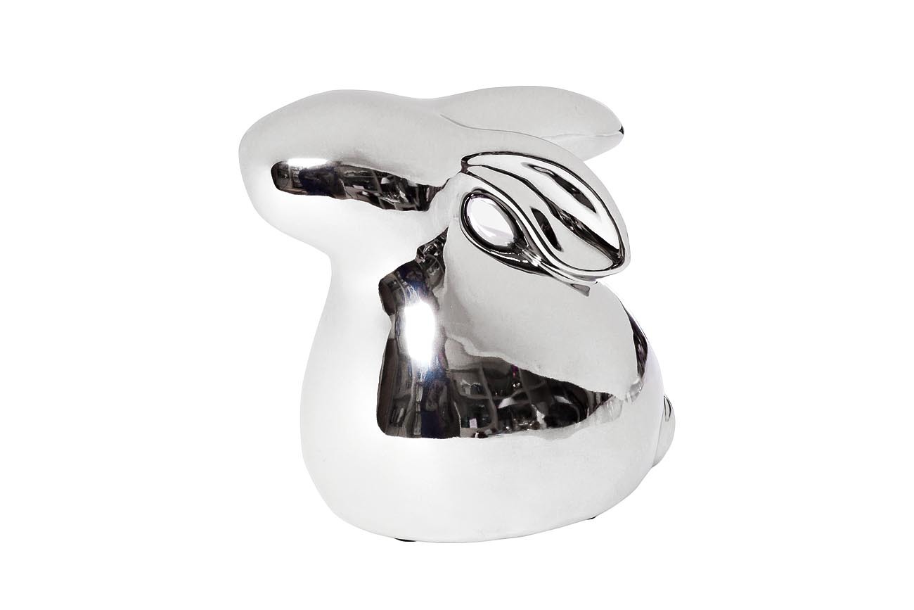 Статуэтка Кролик серебряная Garda Decor 10K9084